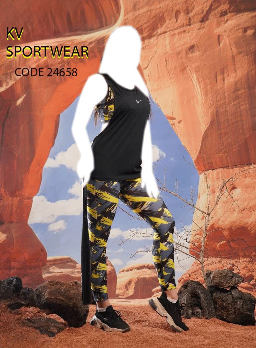 ست نیم تنه لگ و کاور ورزشی زنانه NIKE کد 0036