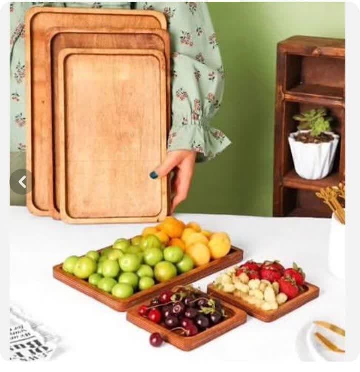 سینی پذیرایی 6 تیکه چوبی