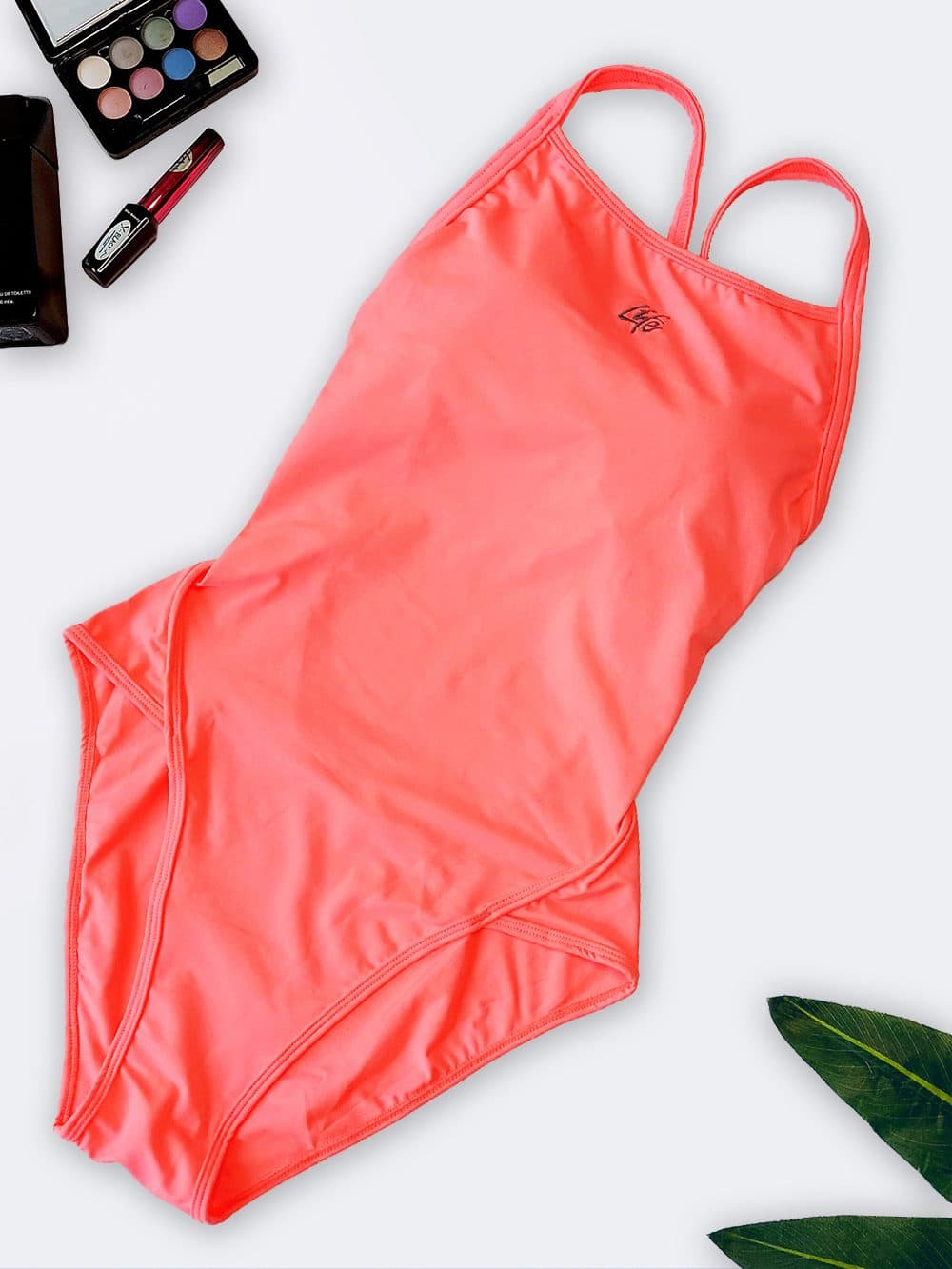 مایو بند پشت قهرمانی اسلیپ کاپدار متحرک برای استخر به رنگ گلبهی لایف ( Life )