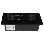 پریز برق فانتونی مدل N337 مشکی