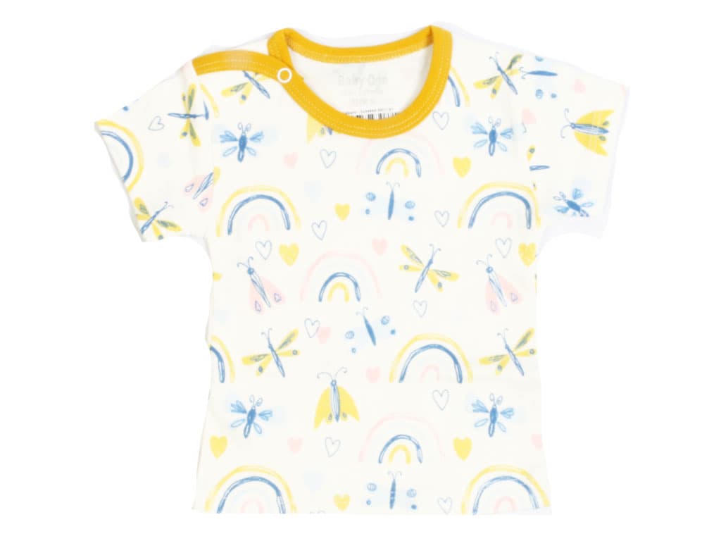 بلوز نوزادی دخترانه طرح سنجاقک بیبی وان baby one