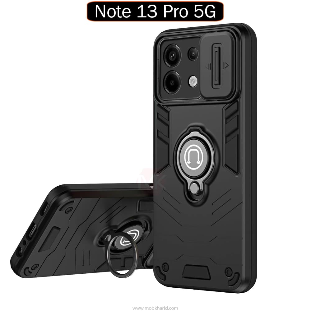 قاب محافظ شیائومی Armor Camshield Kickstand Ring Case | Redmi Note 13 Pro 5G