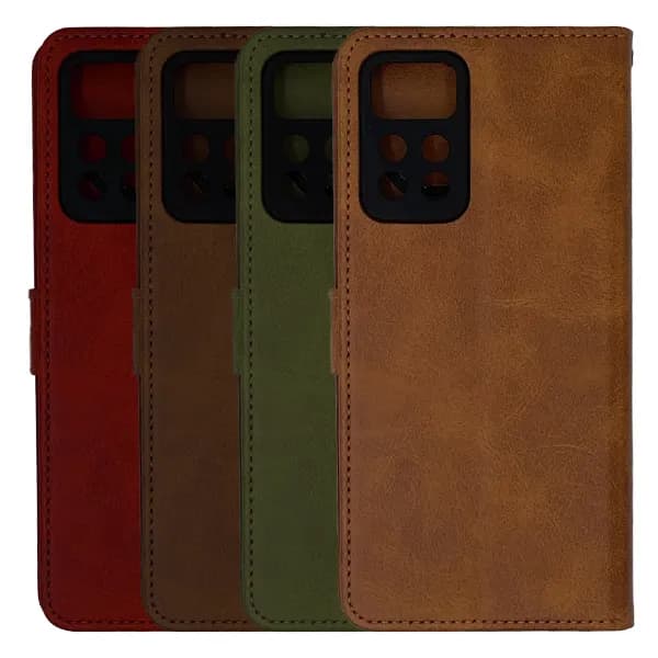 کیف چرمی کلاسوری شیائومی Note 11 Pro Plus بند دار