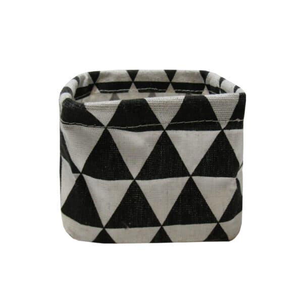 لینوود باکس طرح مثلثی سفید-مشکی مربع کوچک