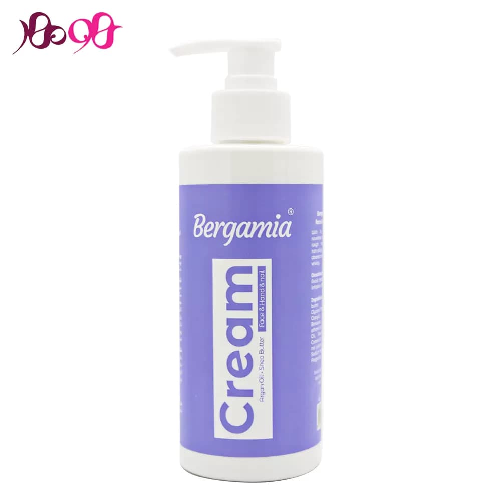 کرم پمپی دست و ناخن برگامیا آرگان و شی باتر 250 میل