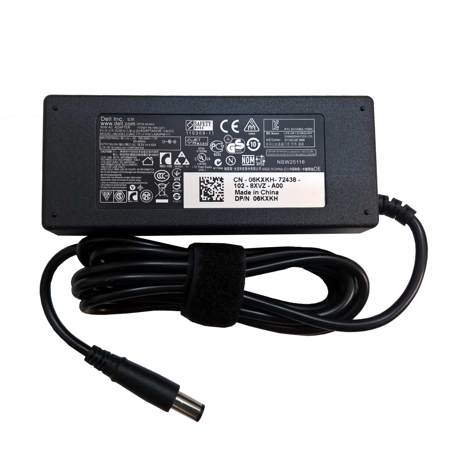 شارژر اورجینال لپ تاپ دل Dell 19.5V 4.62A – سری 5.0 * 7.4