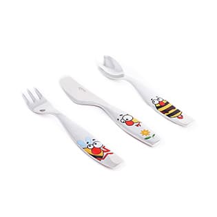 سرویس 3 پارچه قاشق وچنگال کودک بامبل بی