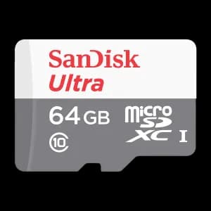 کارت حافظه microSDXC سن دیسک مدل Ultra کلاس 10 استاندارد UHS-I U1 سرعت 100MBps ظرفیت 64 گیگابایت