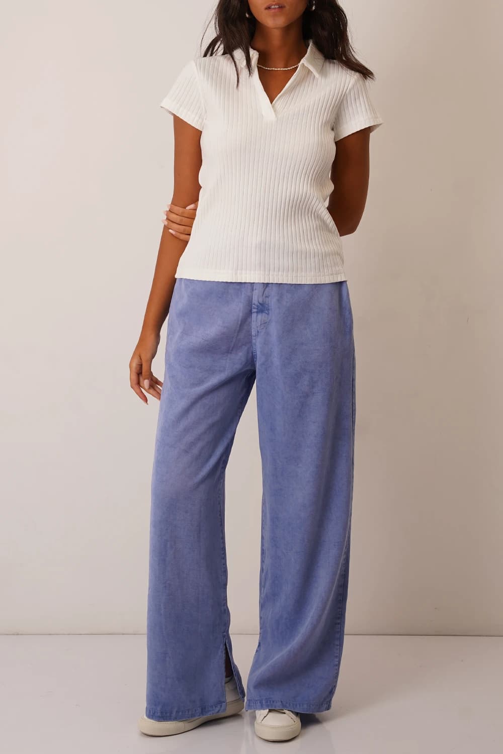 تیشرت آستین کوتاه آکاردئونی زنانه