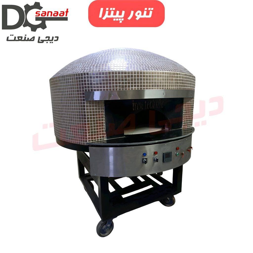 تنور پیتزا گردان آجری