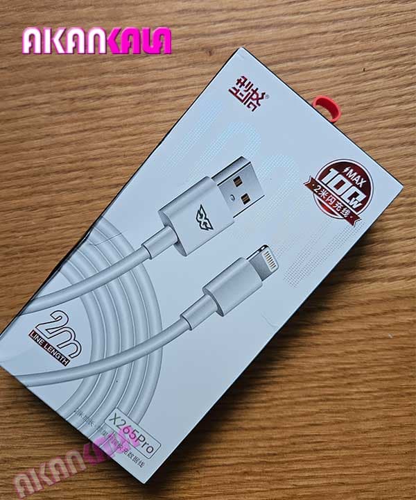 ** بدون پک**** کابل شارژر آیفون X265 PRO (اورجینال)