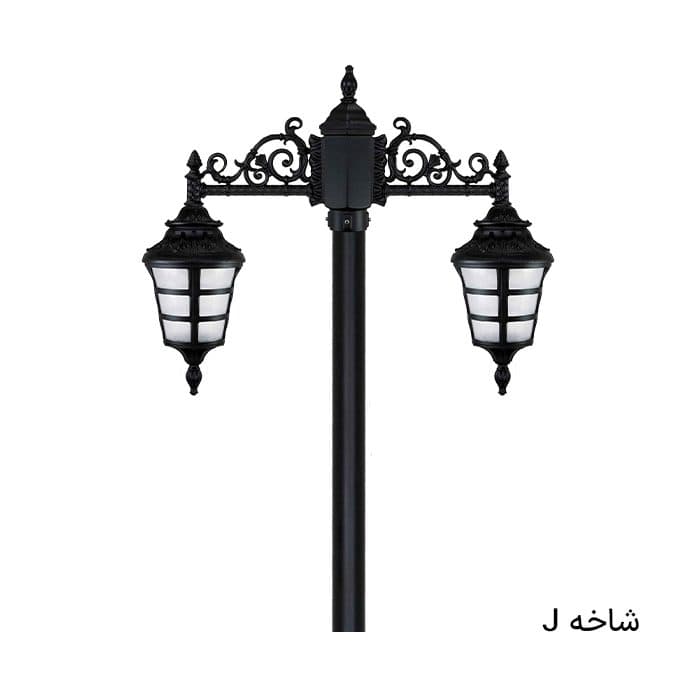 چراغ ایستاده باغی ضدآب دوشاخه آیسودا