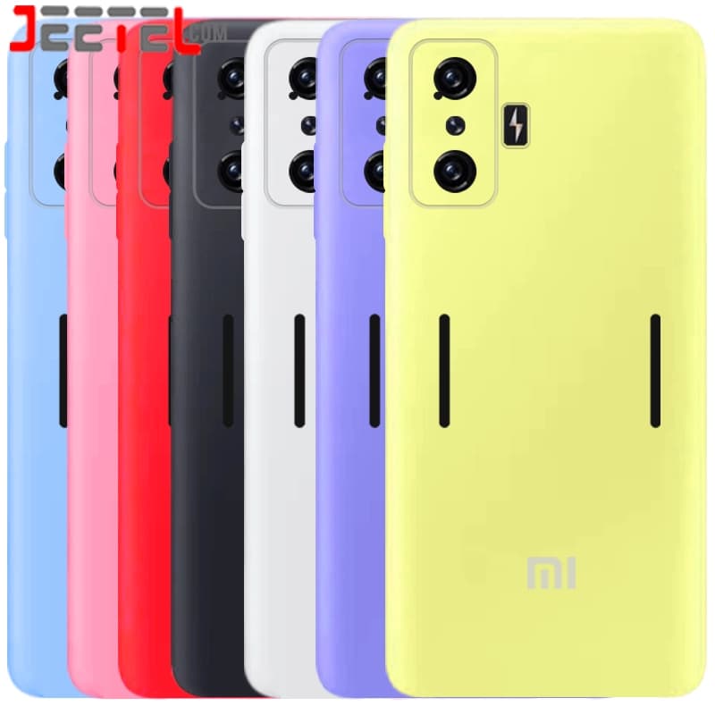 کاور سیلیکونی تک رنگ اورجینال Xiaomi Poco F4 GT مدل پاک کنی اصل (متریال ویتنام)