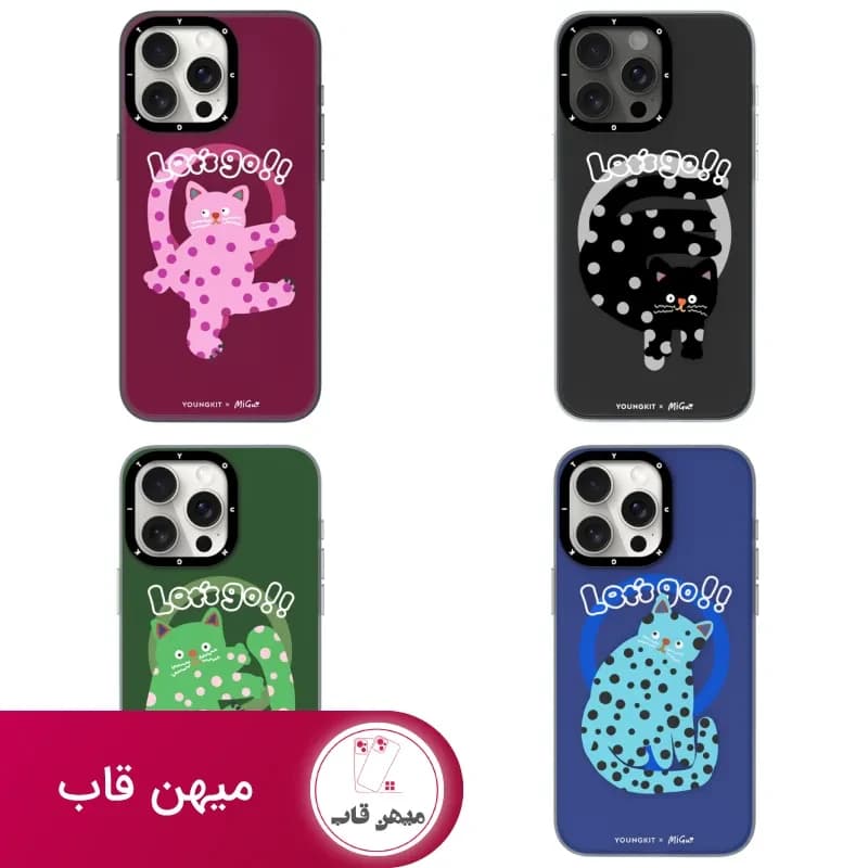 قاب Youngkit یانگ کیت Polka Dot Cat Magsafe Series Iphone - کد (۹۲۹۳۱)
