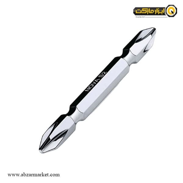 سر پیچ گوشتی نووا دو سر چهارسو مدل NTB-11