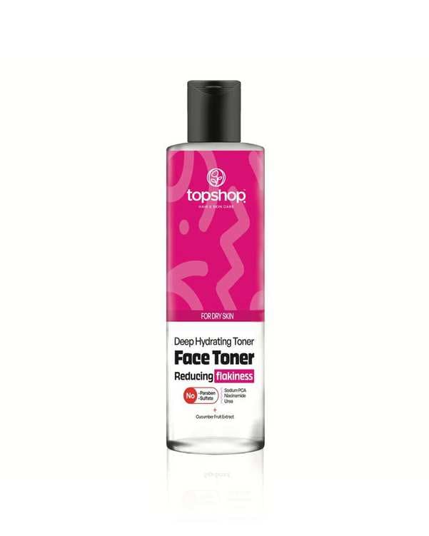 تونر پاک کننده آرایش تاپ شاپ Top Shop مخصوص پوست خشک 200ml