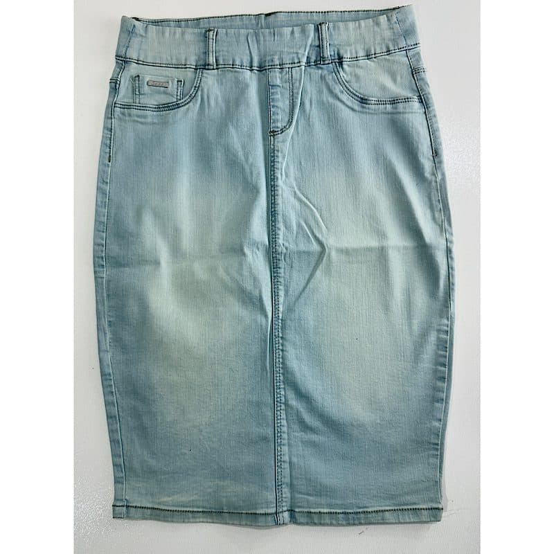 دامن جین آبی یخی