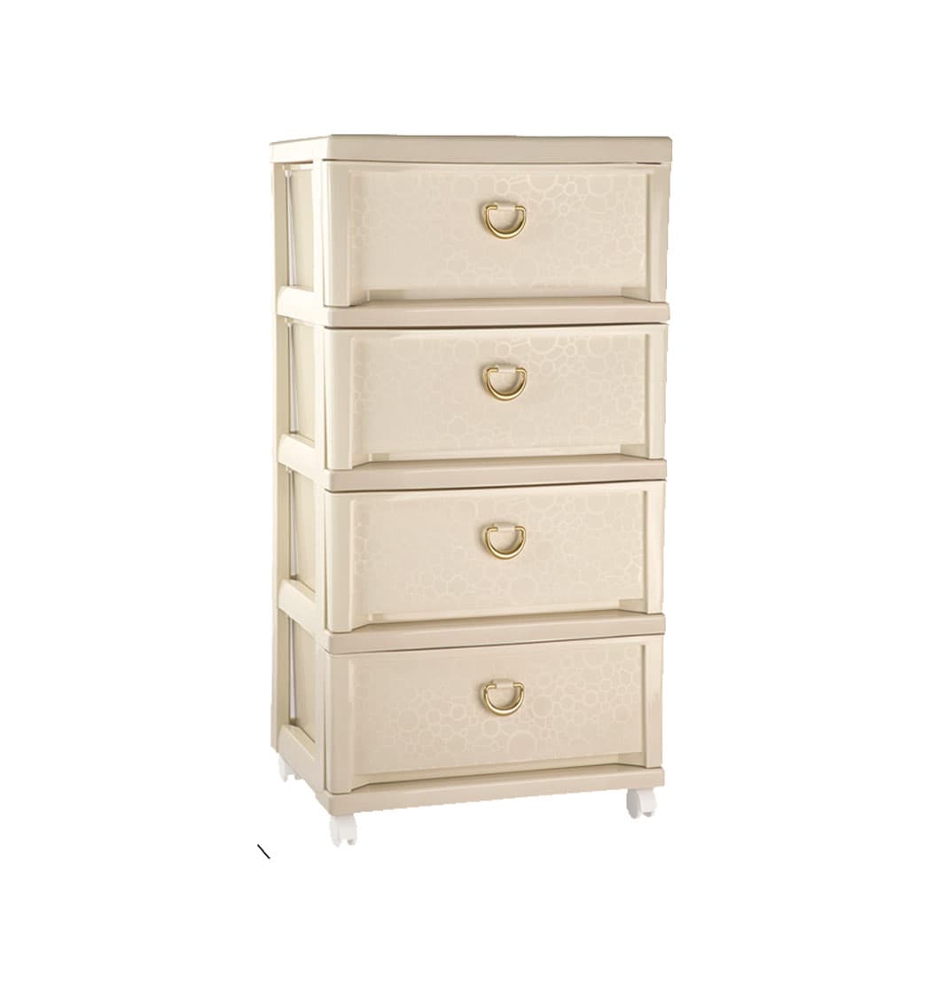 دراور پلاستیکی لیمون 4 طبقه بزرگ {کد 1530}