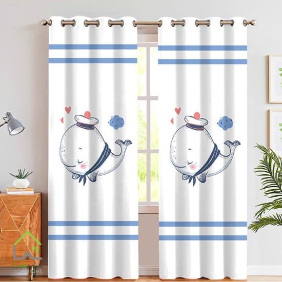 پرده اتاق کودک مستر نهنگ