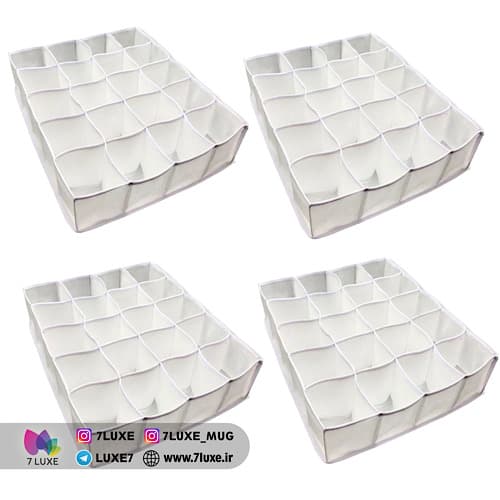 نظم دهنده پارچه ای 20 خانه بسته 4 عددی