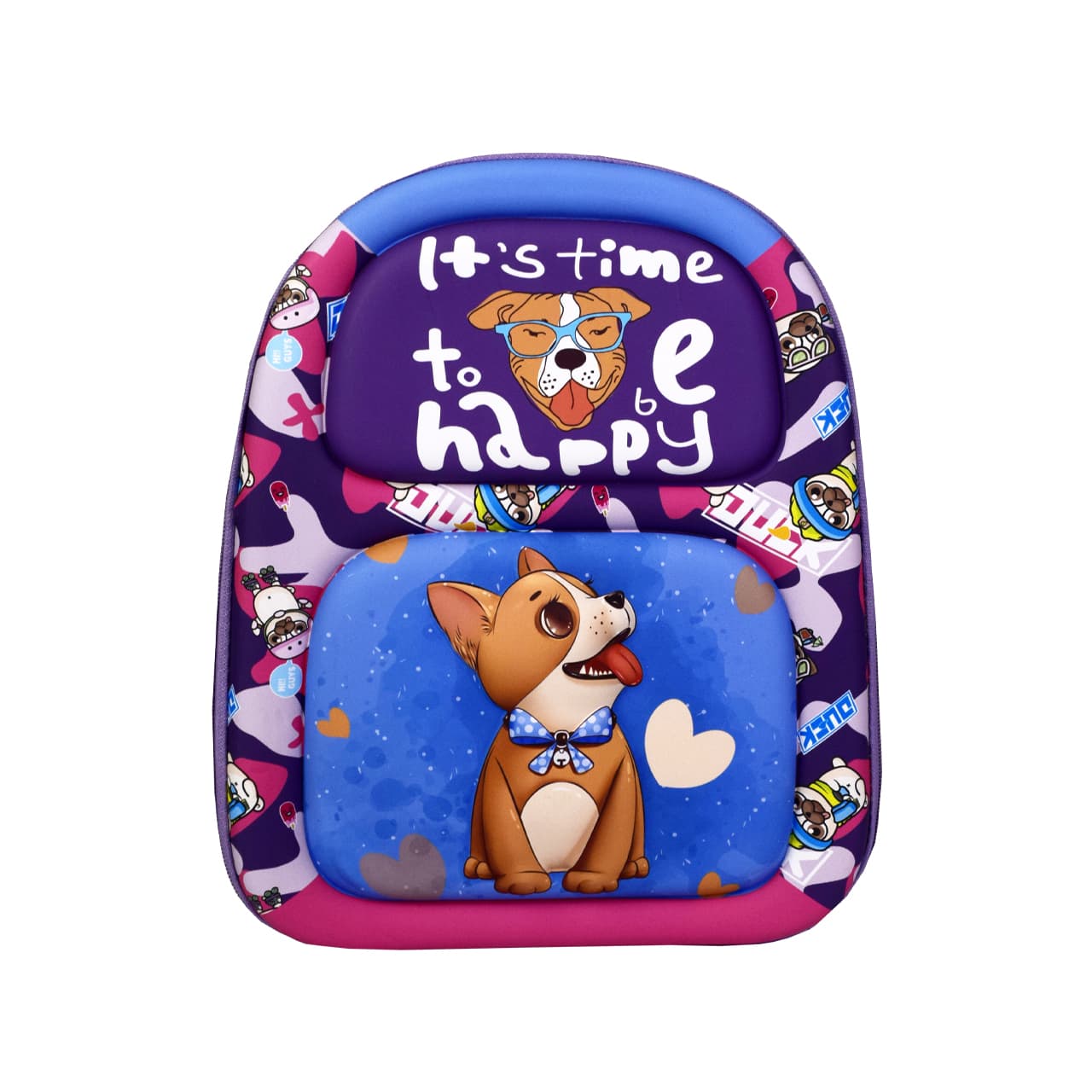 کوله پشتی کودک فایبر طرح سگ مهربان کد 223