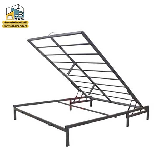 کف تخت جکدار فلزی دو نفره