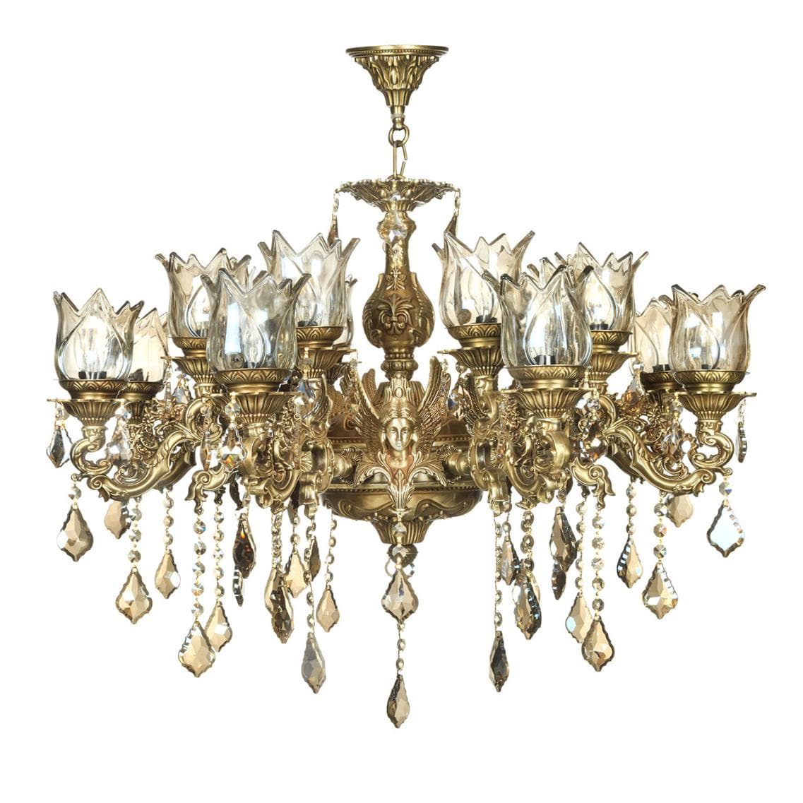 لوستر 16 شعله چشمه نور کد M3420/8+8-A آنتیک