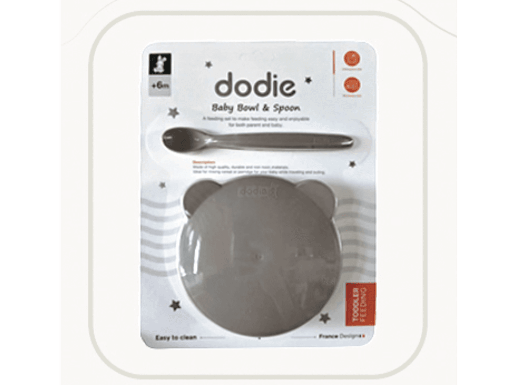 ظرف غذا درب دار با قاشق نوزادی دودیه didie