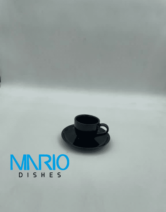 کاپ اسپرسو مشکی براق(ست 6عددی)