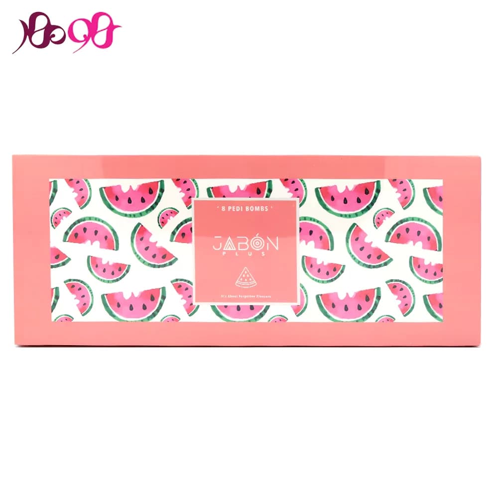 کوکتل پدیکور ژبن پلاس مدل هندوانه ای 8 عددی JABON (جابون)