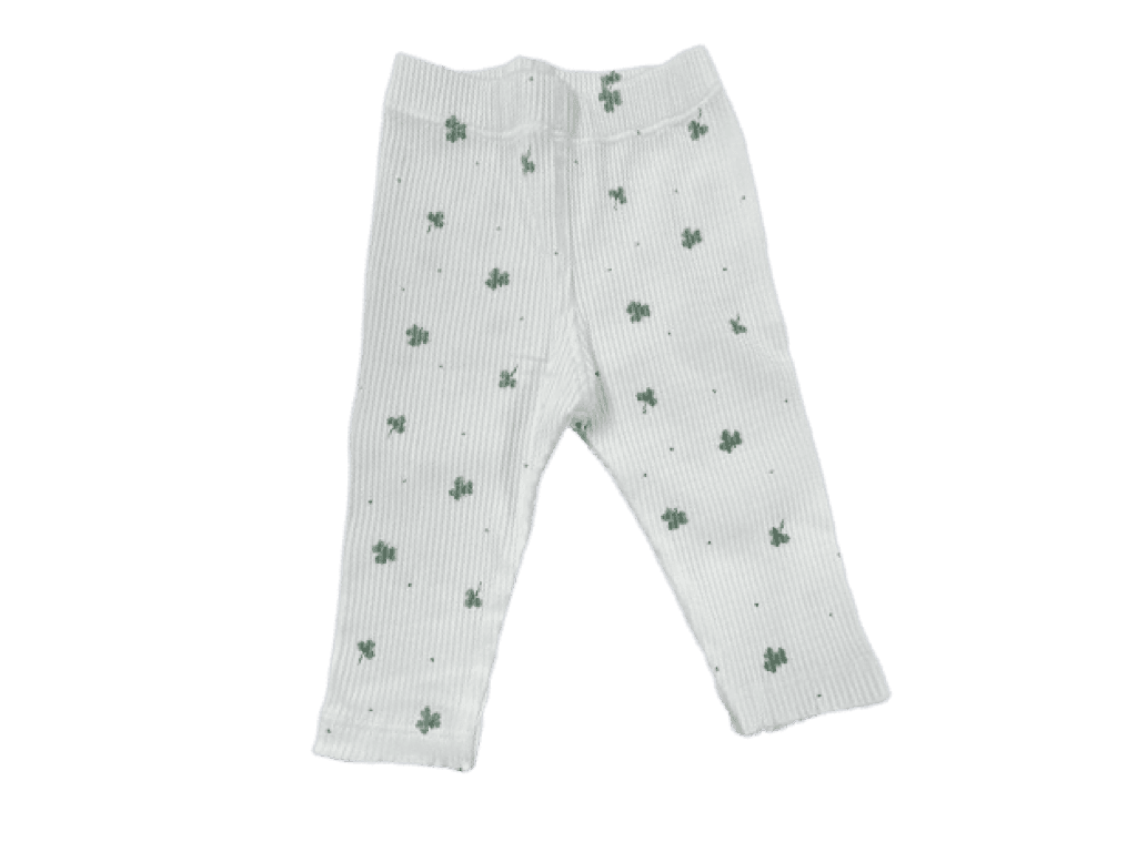 شلوار راحتی نوزادی دخترانه طرح برگ سبز دانالو Danaloo