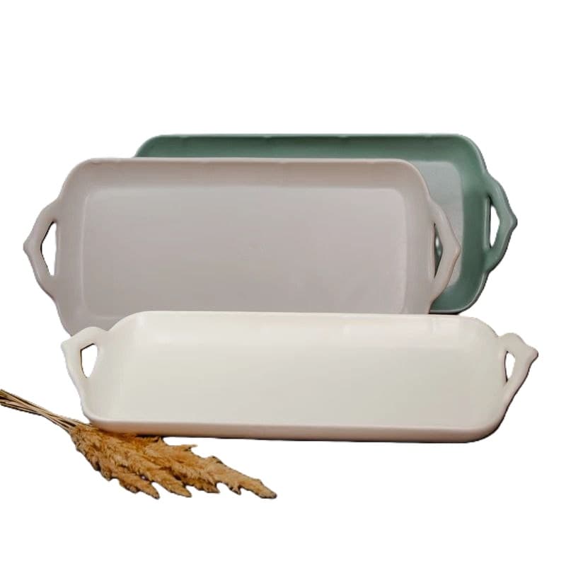 دیس دسته دار سرامیکی مستطیل – کباب خوری