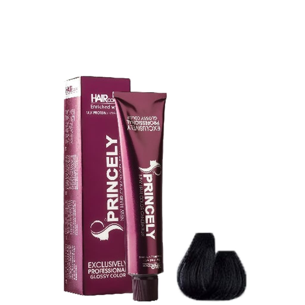 رنگ مو پرنسلی شماره 1.10 پرکلاغی حجم 120 میلی لیتر