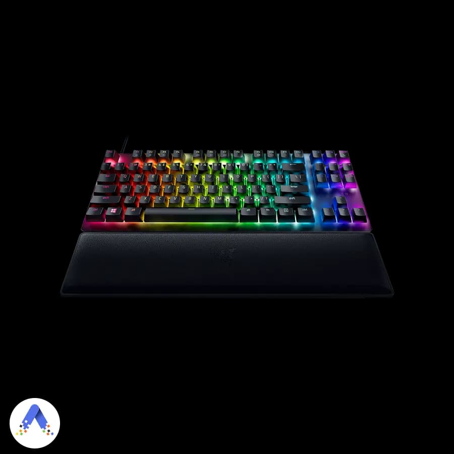 کيبورد گیمینگ ريزر مدل (Purple Switch) RAZER HUNTSMAN V2 TENKEYLESS