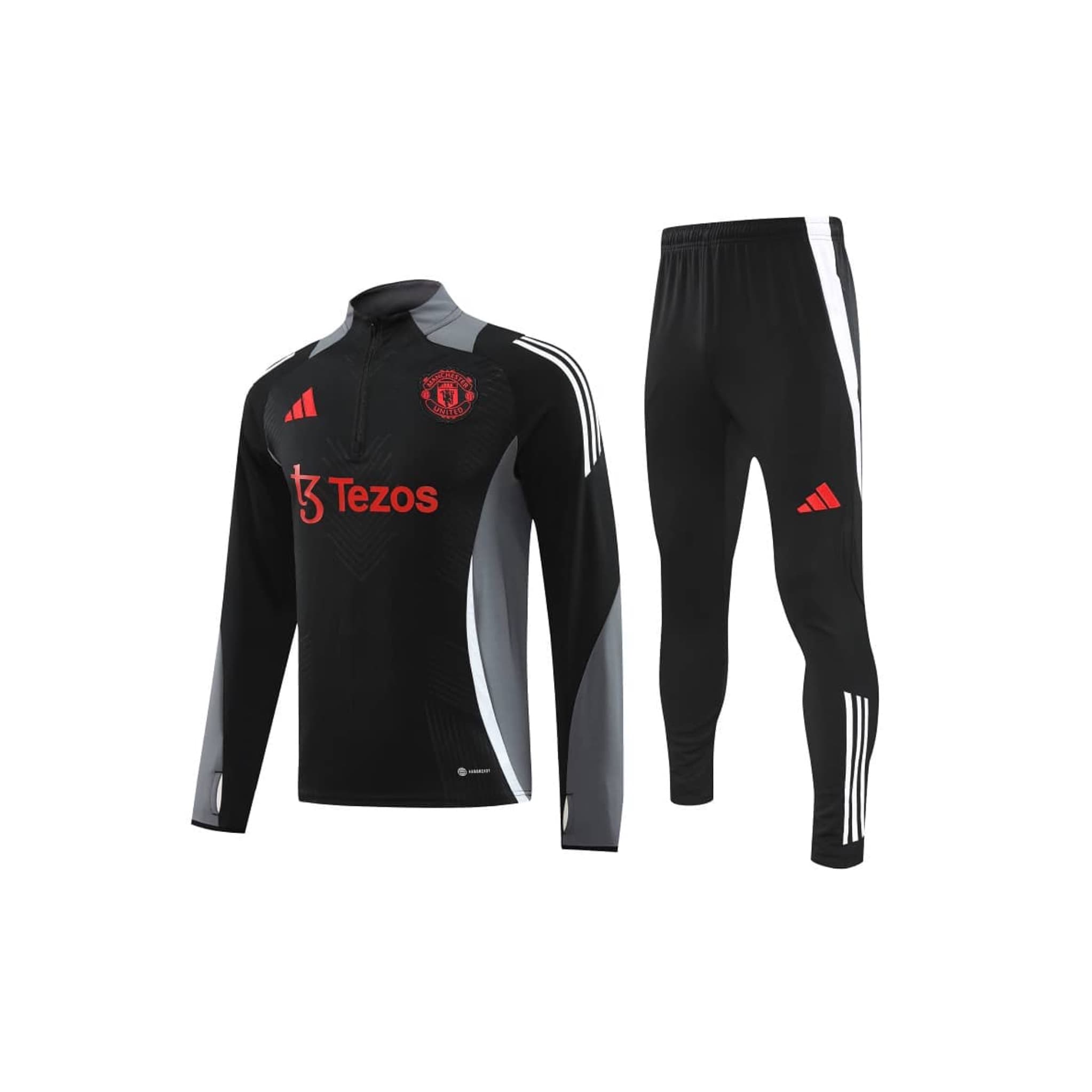 گرمکن شلوار نیم زیپ مشکی منچستریونایتد2025