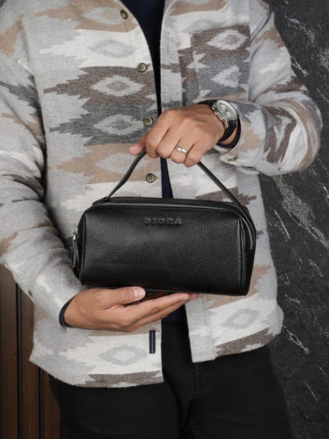 کیف داپ کیت مردانه چرم طبیعی فلوتر بیورا مدل shz011