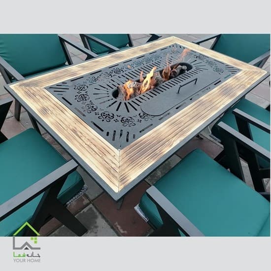 میز آتشدان مستطیل مدل N11