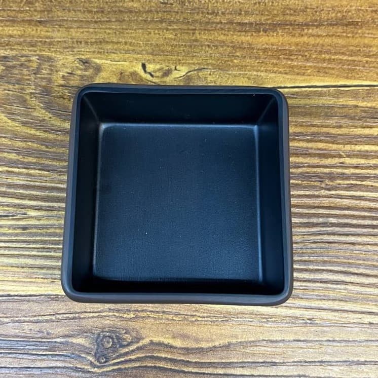 ظرف سس مربع ملامین ساور کد 25129 (مشکی/قهوهای)