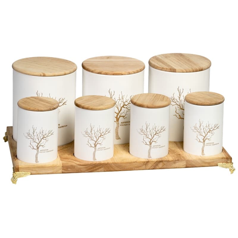 پاسماوری هشت پارچه فلزی درب بامبو آرتیستون