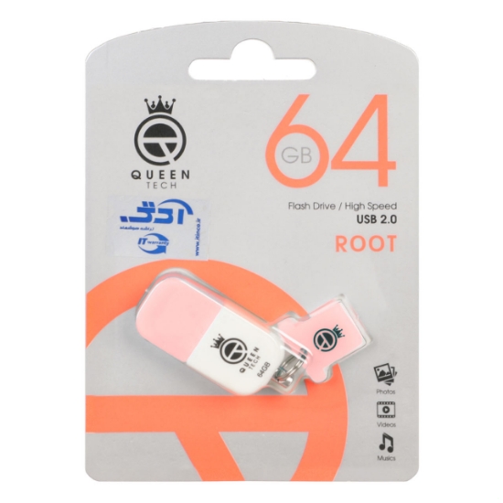 فلش مموری کوئین تک مدل Root USB2.0 ظرفیت 64 گیگابایت
