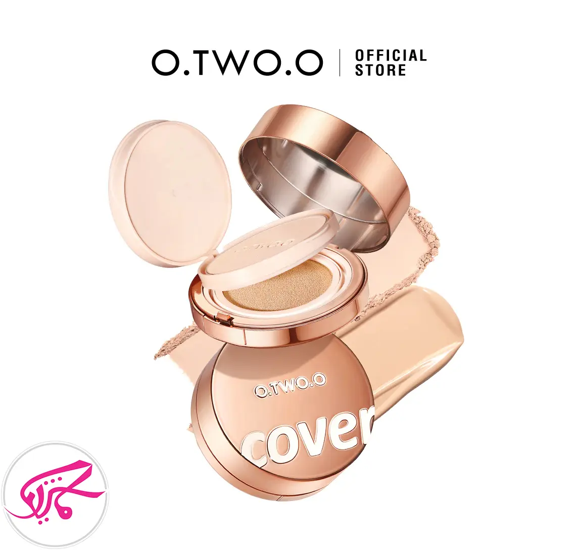 پنکک و کوشن فول کاور او تو او O.TWO.O Full Coverage Cream Foundation 2-in-1 Setting Powd