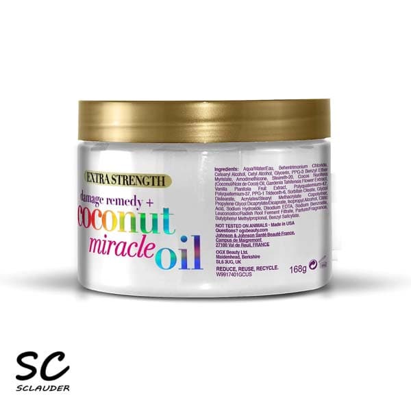 ماسک مو روغن نارگیل میراکل او جی ایکس ogx اصل حجم 168 و 300 میلی لیتر