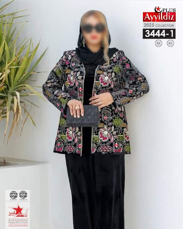 کت مجلسی زنانه شیک سایز بزرگ کد 3444