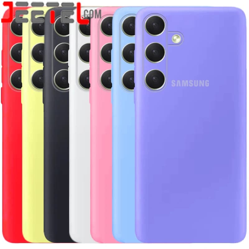 کاور سیلیکونی تک رنگ اورجینال Samsung Galaxy S23 FE مدل پاک کنی اصل