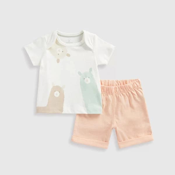 ست تیشرت و شلوارک بچه گانه پسرانه مادرکر مدل Llamas