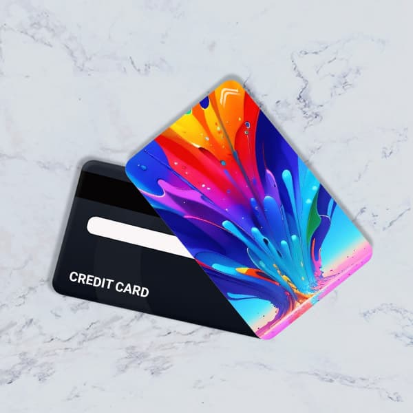 استیکر کارت بانکی مدل فانتزی رنگی کد CAE364-K