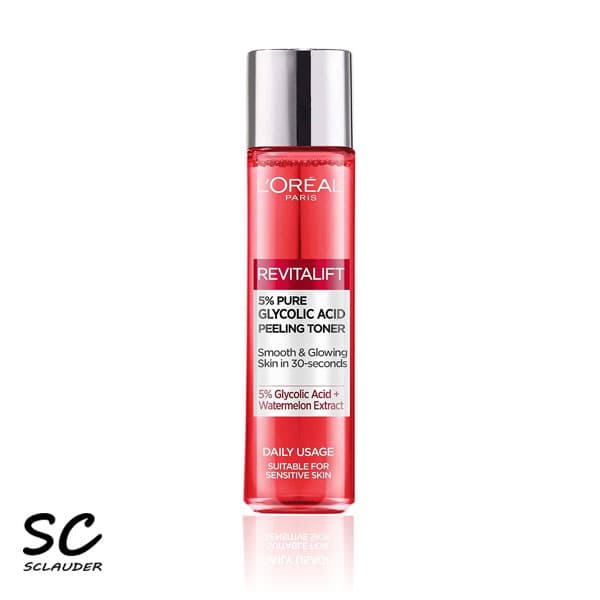 تونر ضدلک و روشن کننده گلیکولیک اسید ۵% لورال Revitalift حجم 180 میلی لیتر