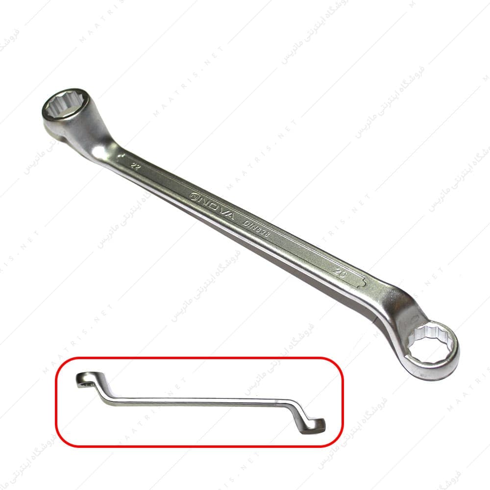 آچار دو سر رینگی 20 و 22 میلیمتر برند نوا