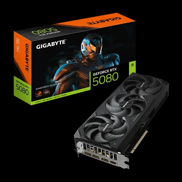 کارت گرافیک گیگابایت RTX 5080 WINDFORCE OC SFF 16G