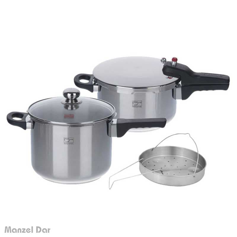 زودپز دوقلو پارس استیل مدل 4.5 و 6 لیتر